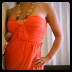 Women's BeBe Coral Dress with beaded strap